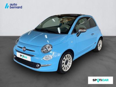 bleu ciel Porte-clés profil Fiat 500 